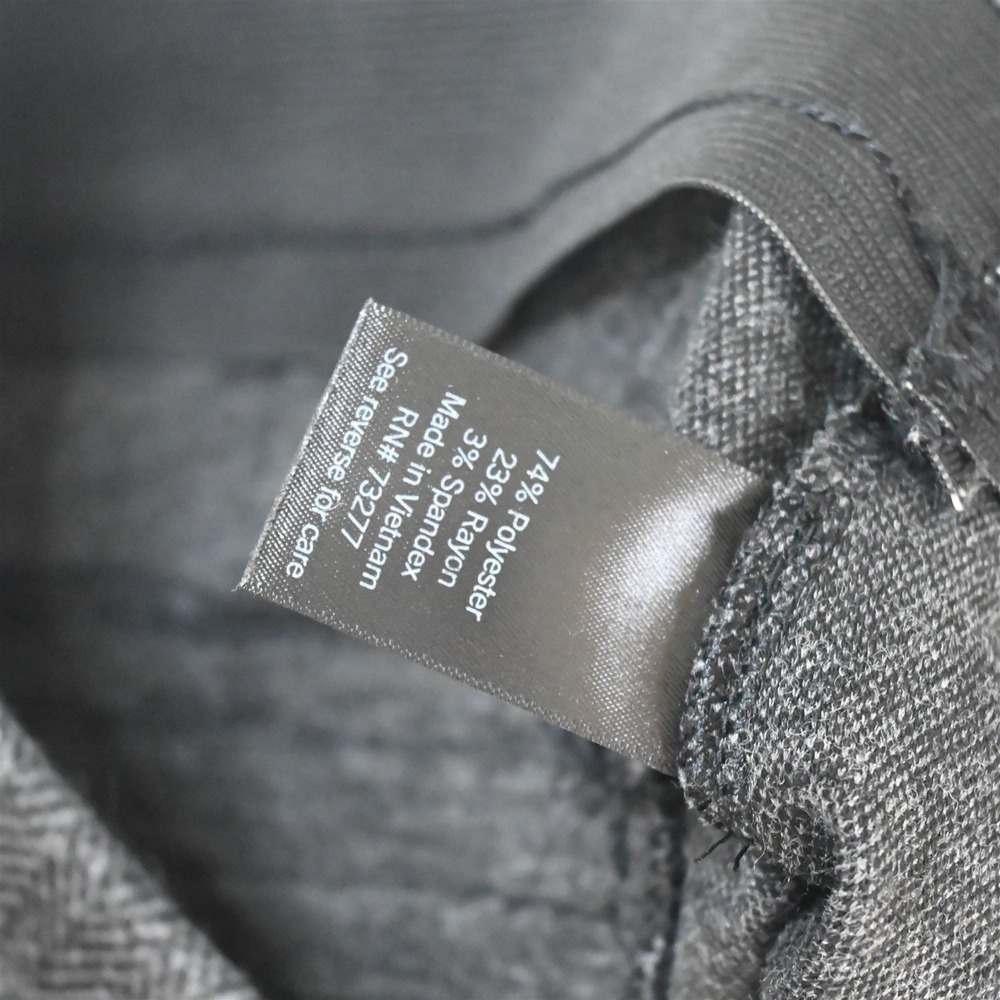 Simply‎ Vera Wang M Gray Herringbone Ponte Pull On Bootcut Dress Womens Pants - Picture 7 of 9